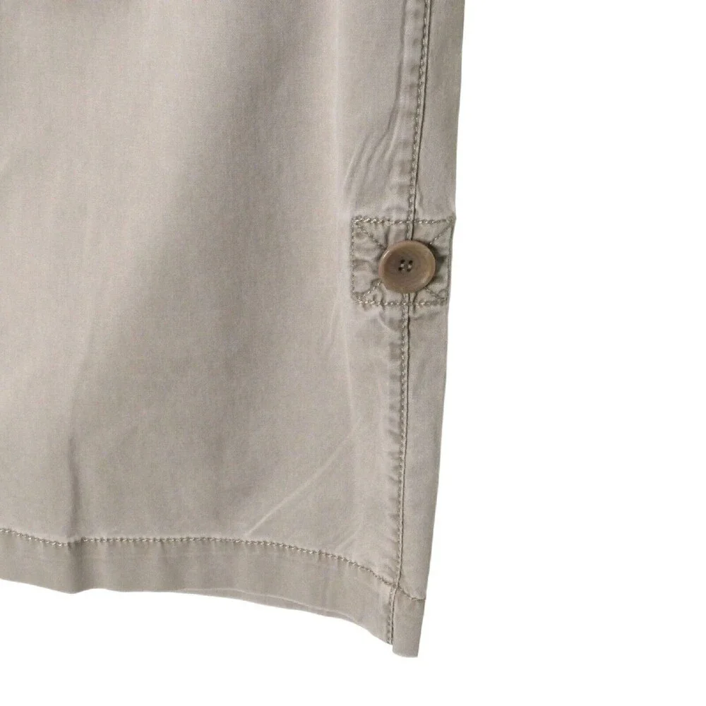 Eileen Fisher Women's Sz S  Light Brown Tan Foldover Hiking Ankle Pants EUC